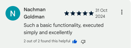 Customer review