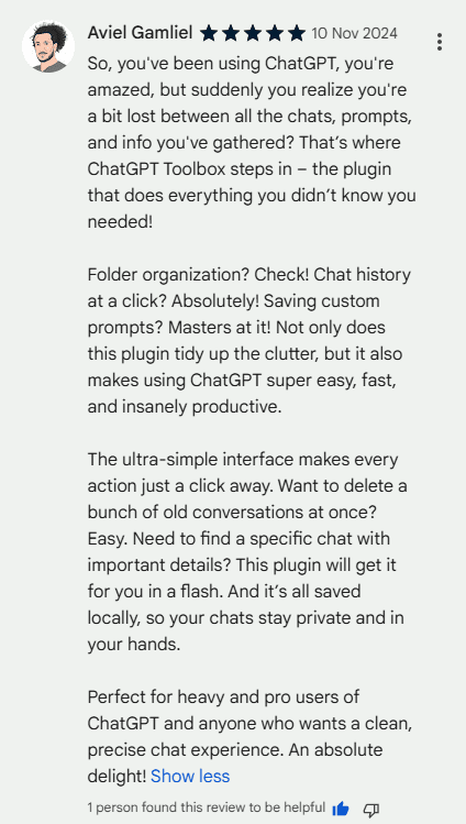 Customer review