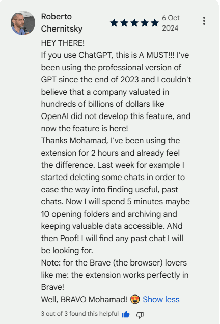 Customer review