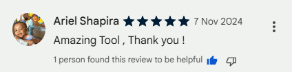Customer review