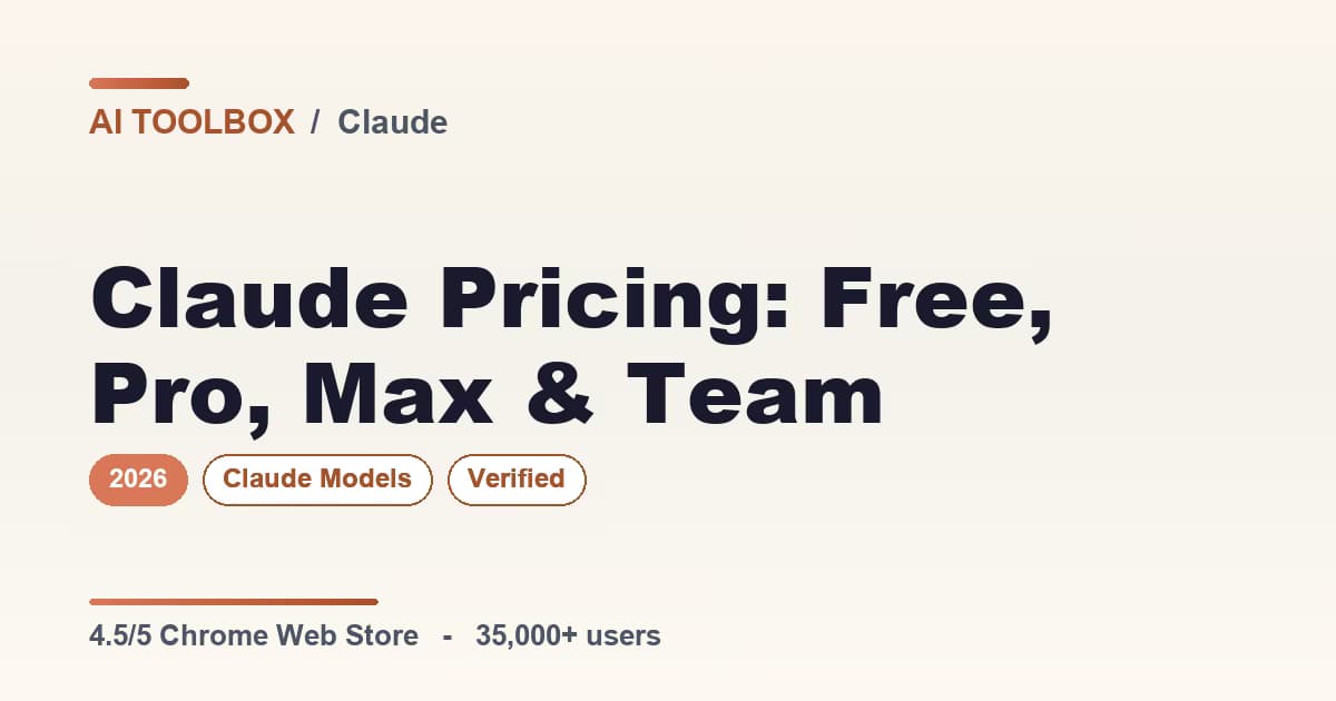 Claude pricing plans for 2026: Free, Pro, Max, Team, and Enterprise tiers compared